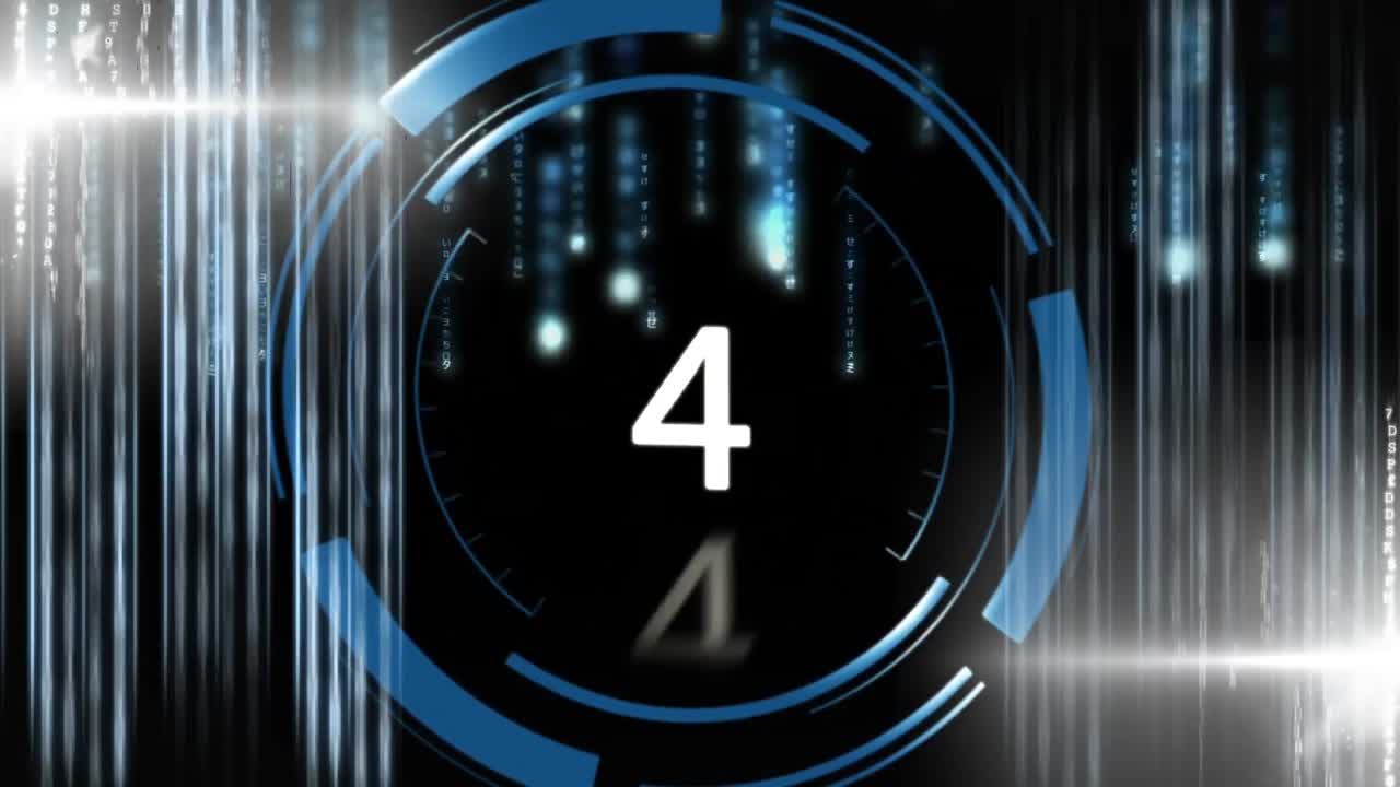 Animated countdown video