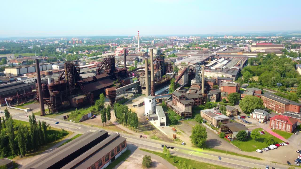 antigua fábrica de hierro, área de patrimonio industrial bottom vitkovice