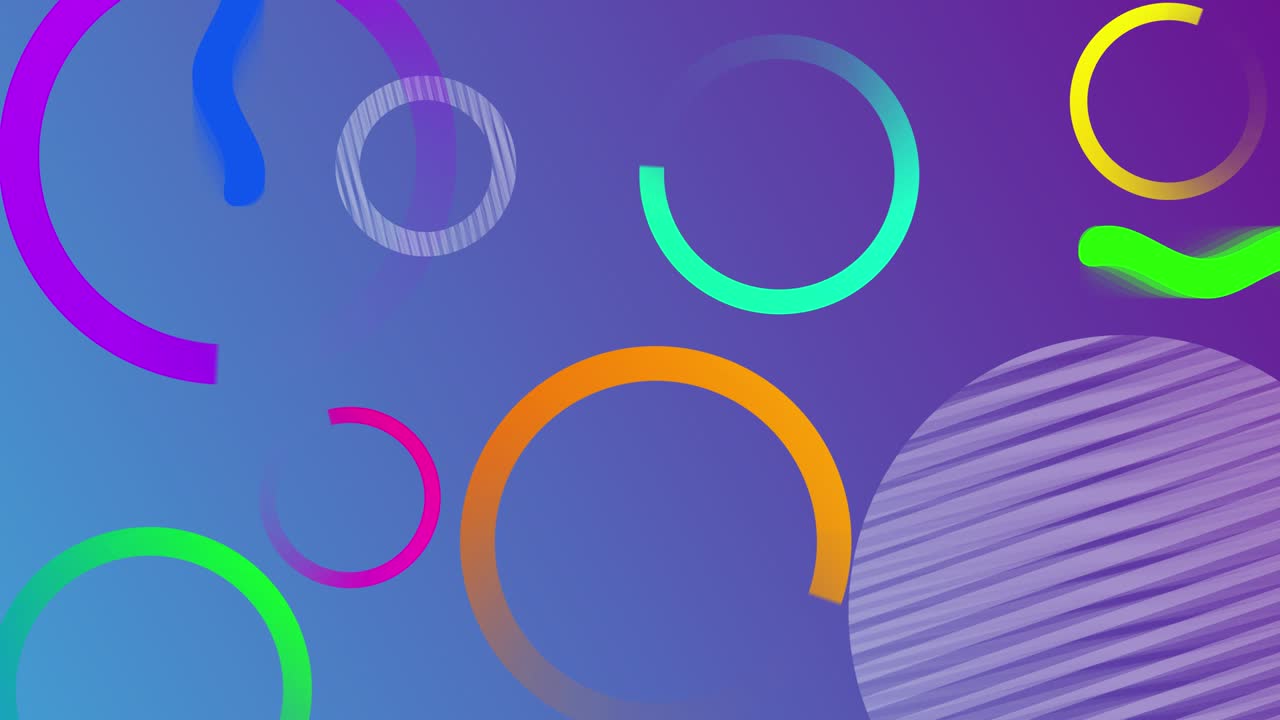 fondo de colores abstractos con anillos.