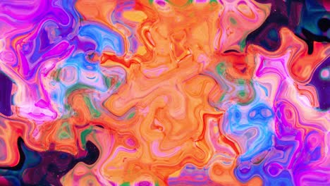 colorful marbling liquid texture animation. digital colorful wave motion background.