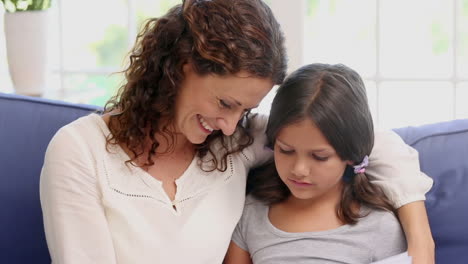 Mother-and-daughter-reading-book