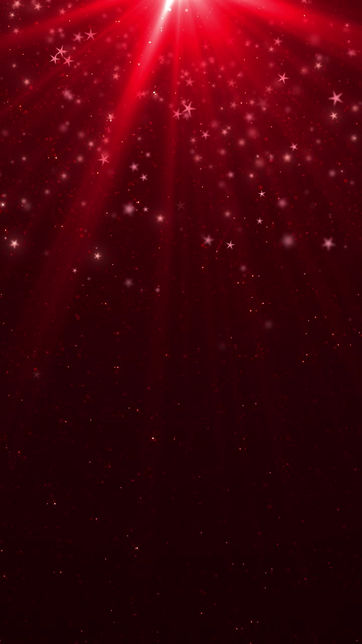 Red star stage sparkling lights award ceremony floor product display magic glittering particles