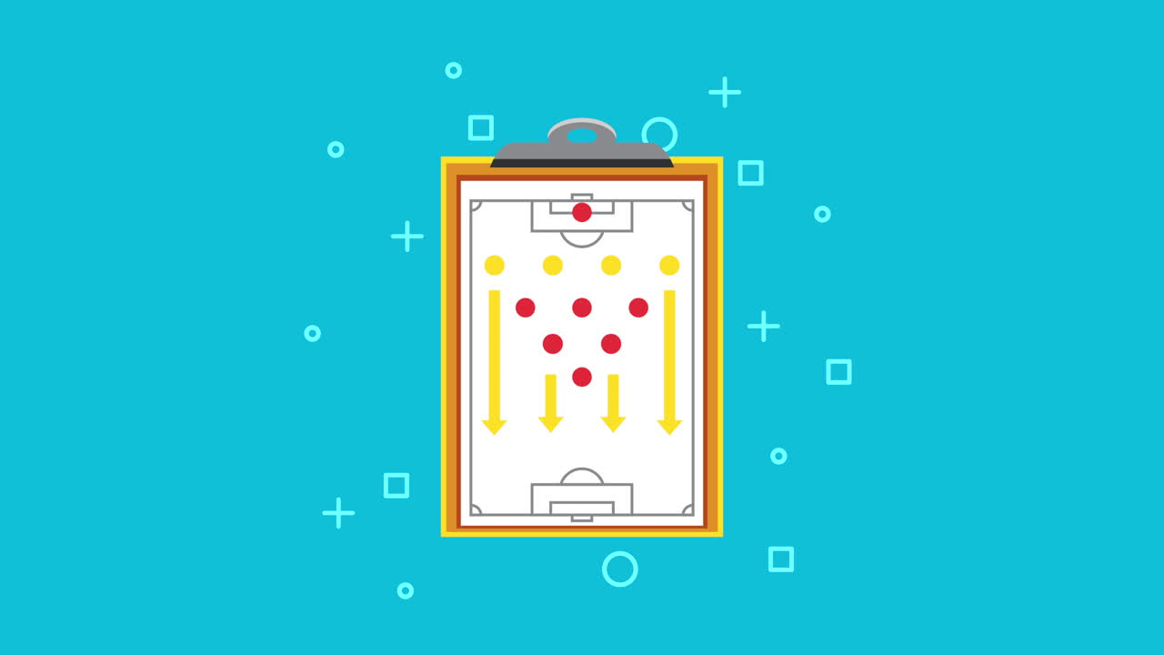 Soccer Team Formation on Clipboard