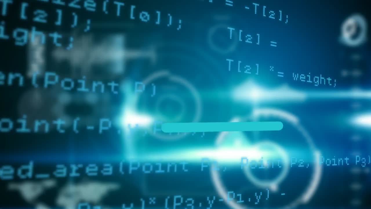 Digital icons over smartphone icons against data processing