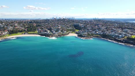 eastern suburbs at the seashore of bronte and tamarama beach in new south wales, australia