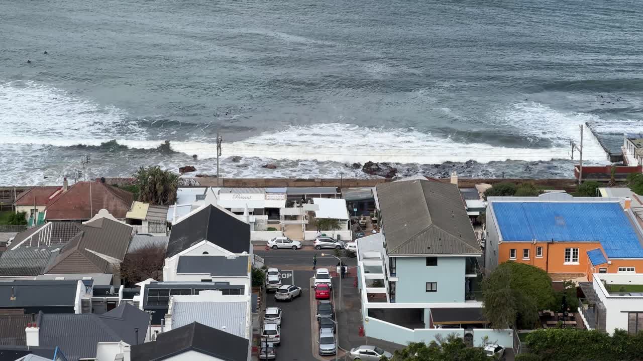 View of Kalk Bay from Boyes Drive, near Cape Town, South Africa.