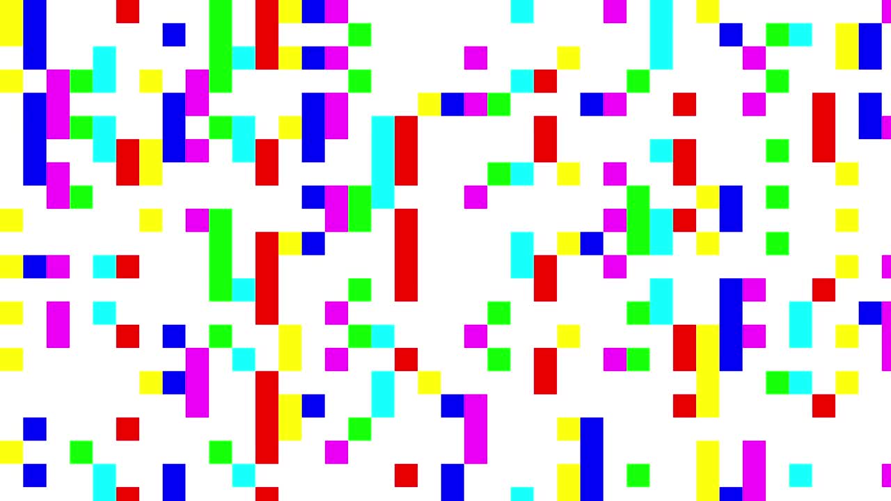 señal de ruido digital multicolor