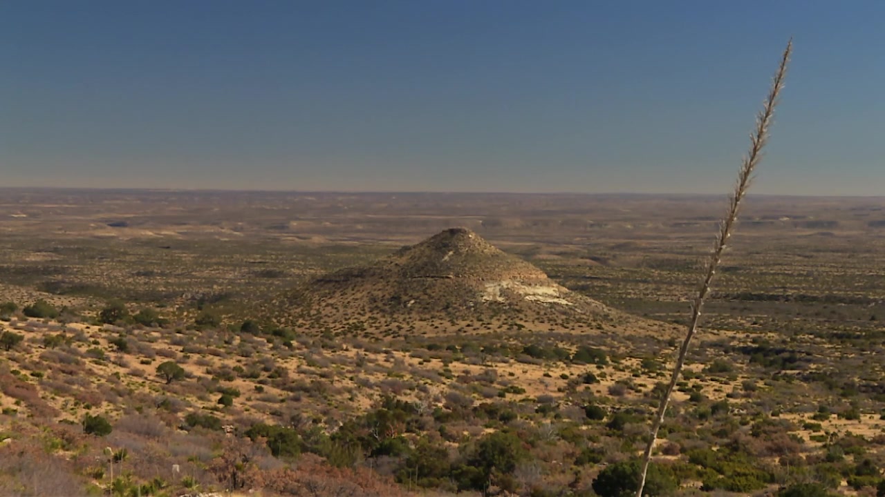 Cone Mountain Guadalupe Mountainsin kansallispuistossa Chihuahuan autiomaassa, Texasissa, USA:ssa.
