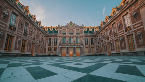 timelapse hyperlapse traveling shot of the palace of versailles, france