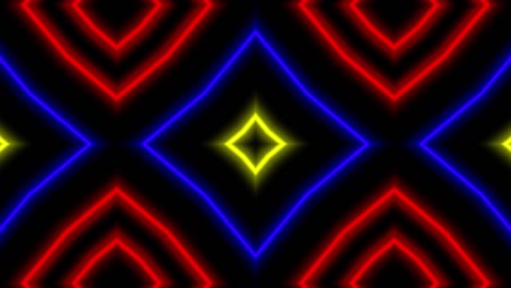 neon geometric pattern illumination animation motion graphics