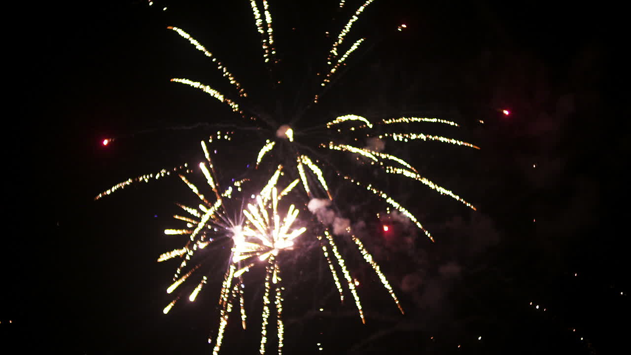 Fireworks At The Beginning Of The New Year In Black Night 2