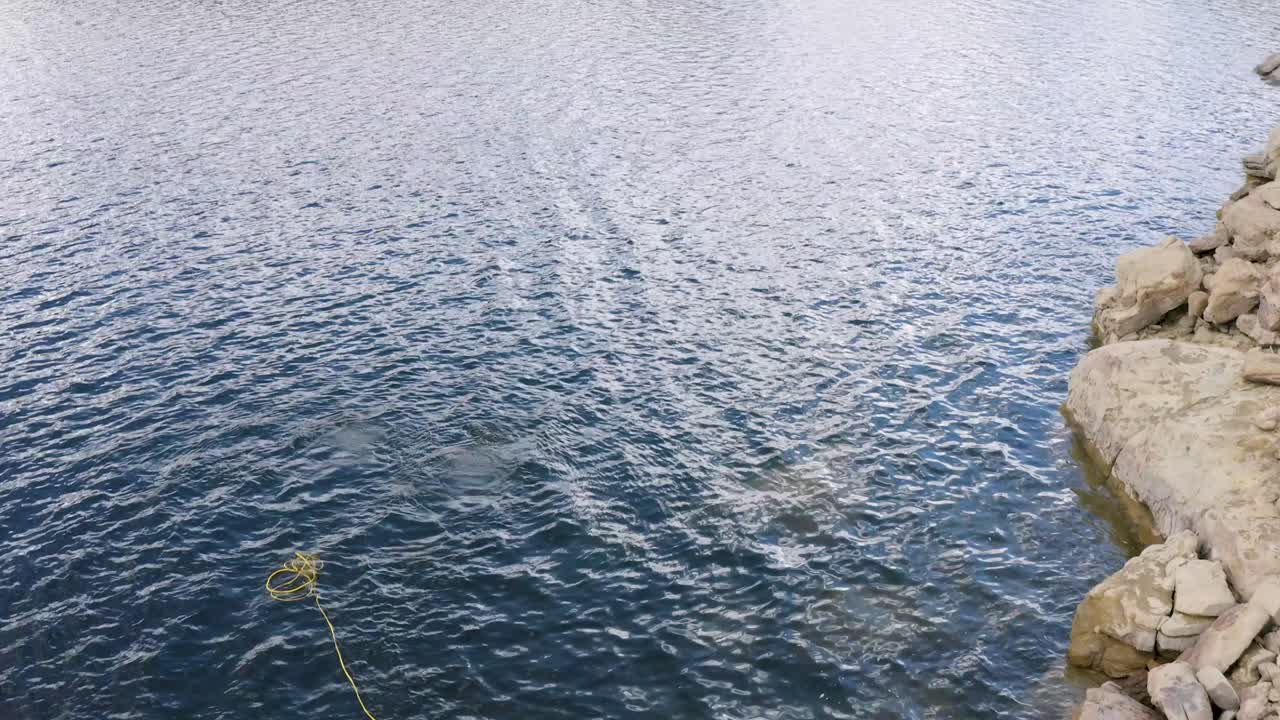 Third Lung at Four Corners Lake in New Mexico aerial taken from drone in 4k