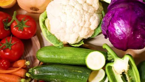 assorted vegetables displayed on a white background