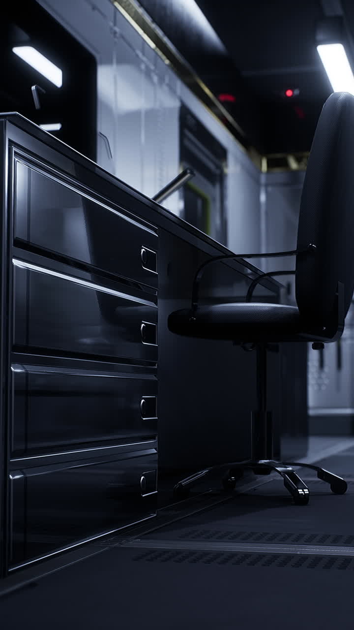 interior de oficina moderno y futurista