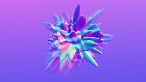 진동하는 3d 입자 폭발 동적 대칭