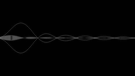 animación de bucle sin costuras mínima de la forma de onda de audio o el espectro de audio.
