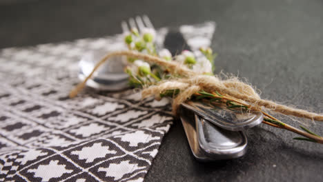 Various-cutlery-on--table-4k