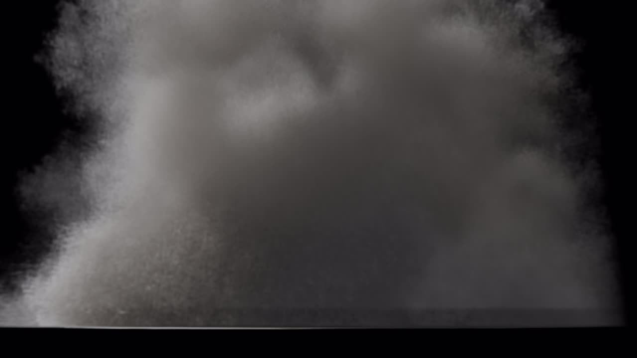 Ground fire explosion on transparent background