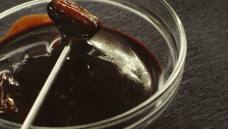 process of manufacturing sweets with dates covered dark chocolate