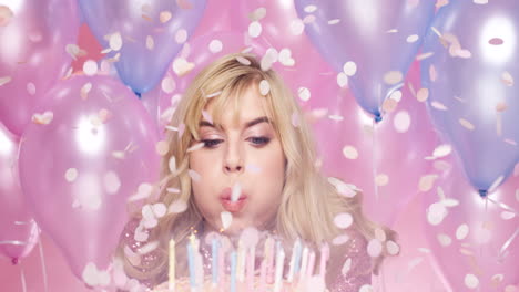 velas para la niña de cumpleaños