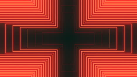 Red-neon-cross-futuristic-design-element-or-background