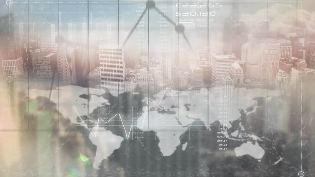 세계 지도 커뮤니케이션과 함께 국제 기업의 배경