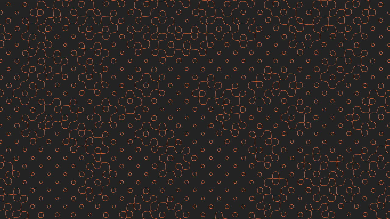 Monochromatic liquid orange geometric dots in rows