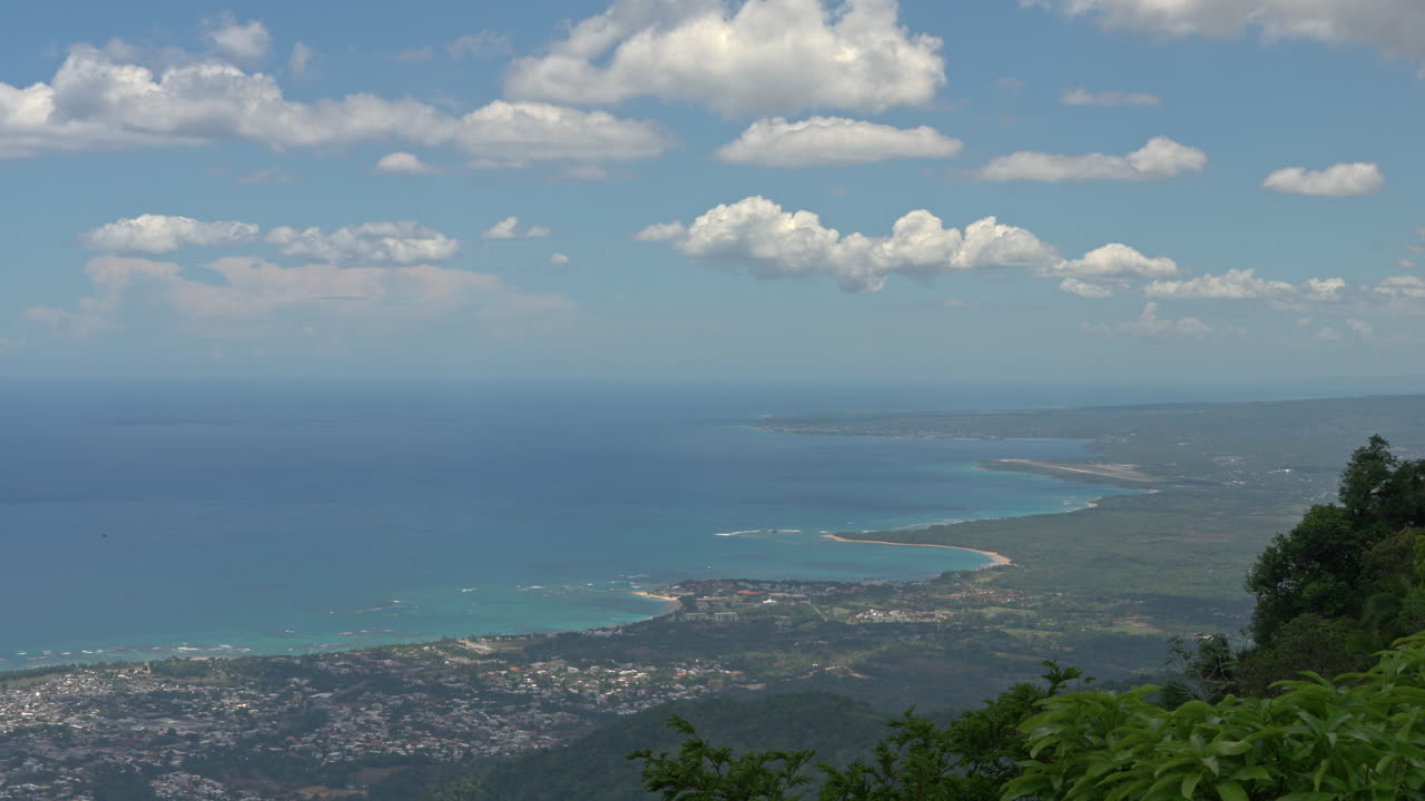 Looking over the beautiful Puerto Plata cityscape from Loma Isabel De Torres