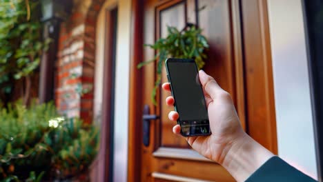 controlling home access with a smartphone