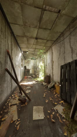 abandoned building interior