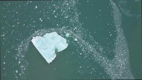 iceberg in the arctic sea north of svalbard