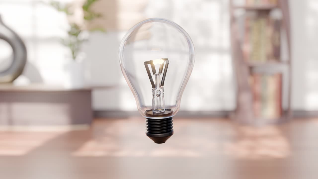 부러진 전구와 전체 전구 일러스트레이션