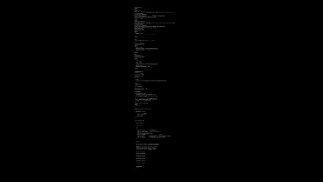 Código-Corriendo-Por-Una-Pantalla-De-Computadora-Terminal-Cifrado-Desplazamiento-Rápido-Programación-Seguridad-Piratería-Animación-De-Código