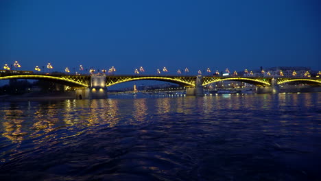 budapest parliament and the danube at night