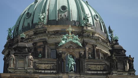 close up view of the dome of berlin cathedral in germany