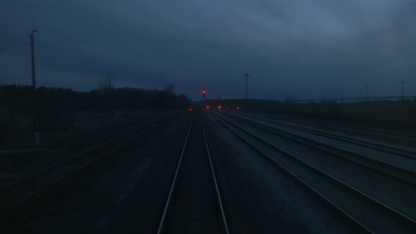 leaving railway at night