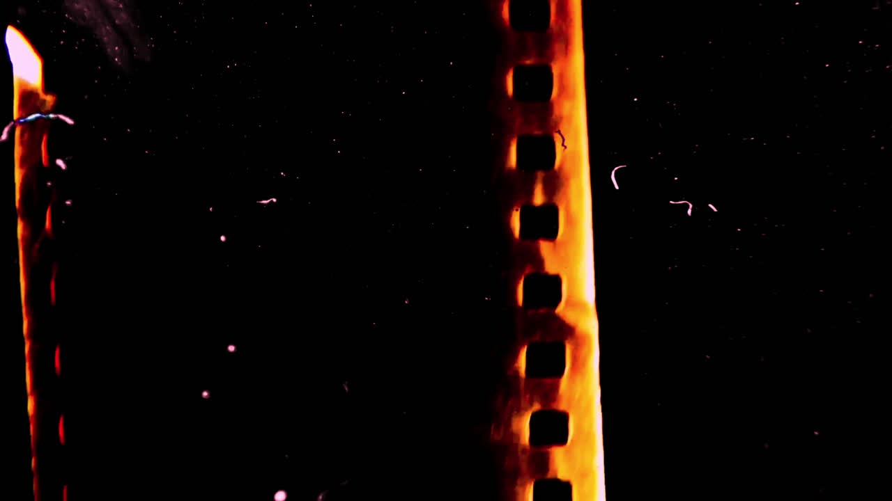 Efeito de Filme Antigo Abstrato com Arranhões e Vazamentos de Luz