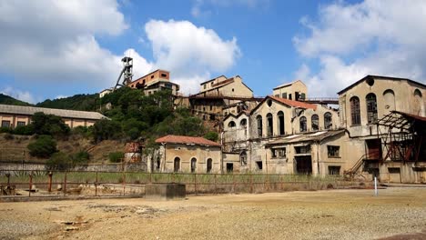 Patrimonio-Industrial-De-Una-Antigua-Mina-Convertida-En-Museo,-Montevecchio,-Sardaigna