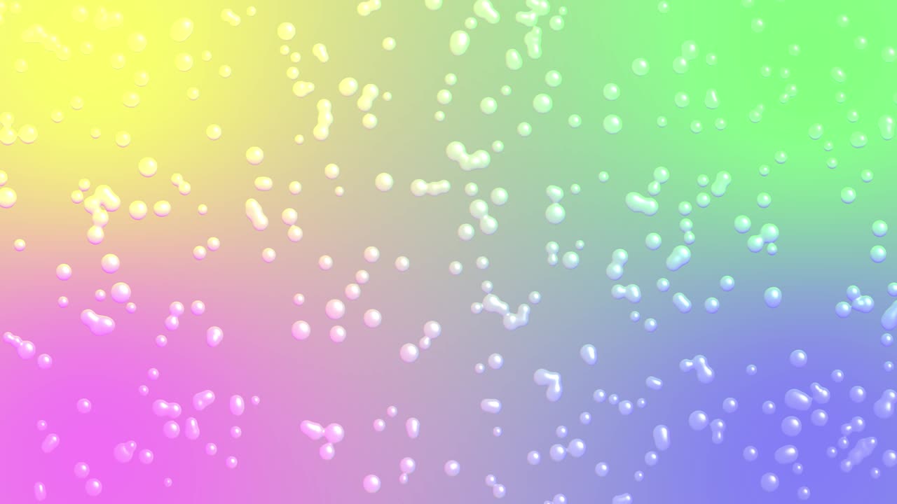 유리 방울 물방울 분류 모션 그래픽