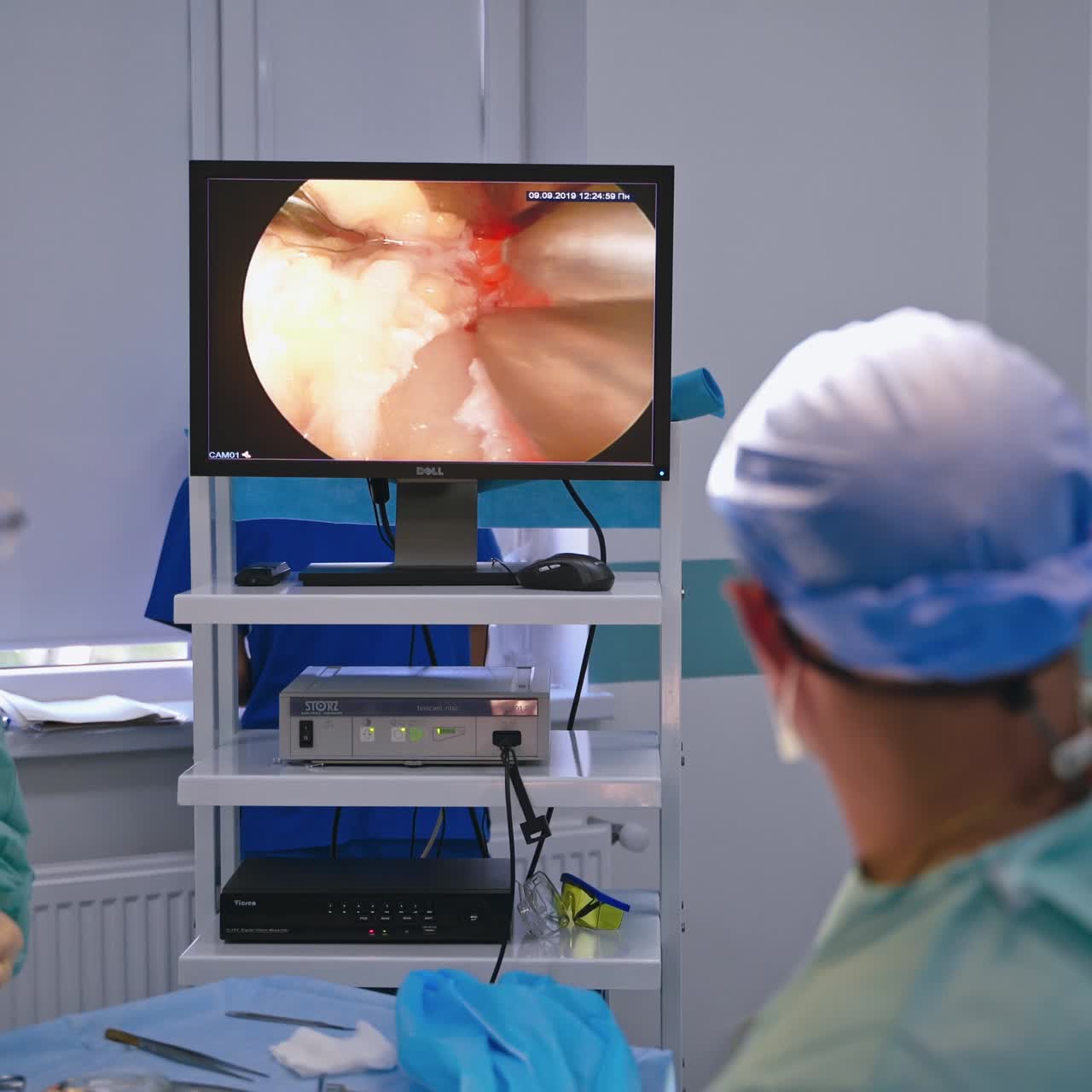 Shot of emergency and serious accident