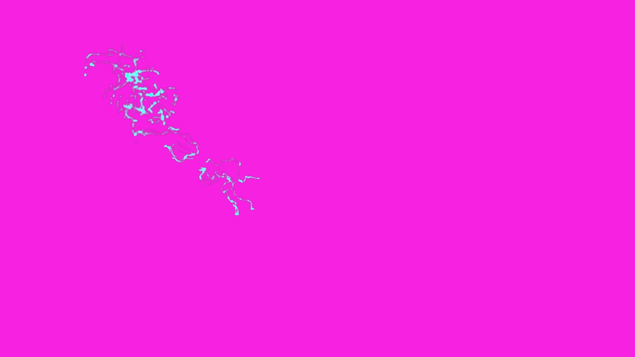 추상적인 핑크와 시안 액체 디자인