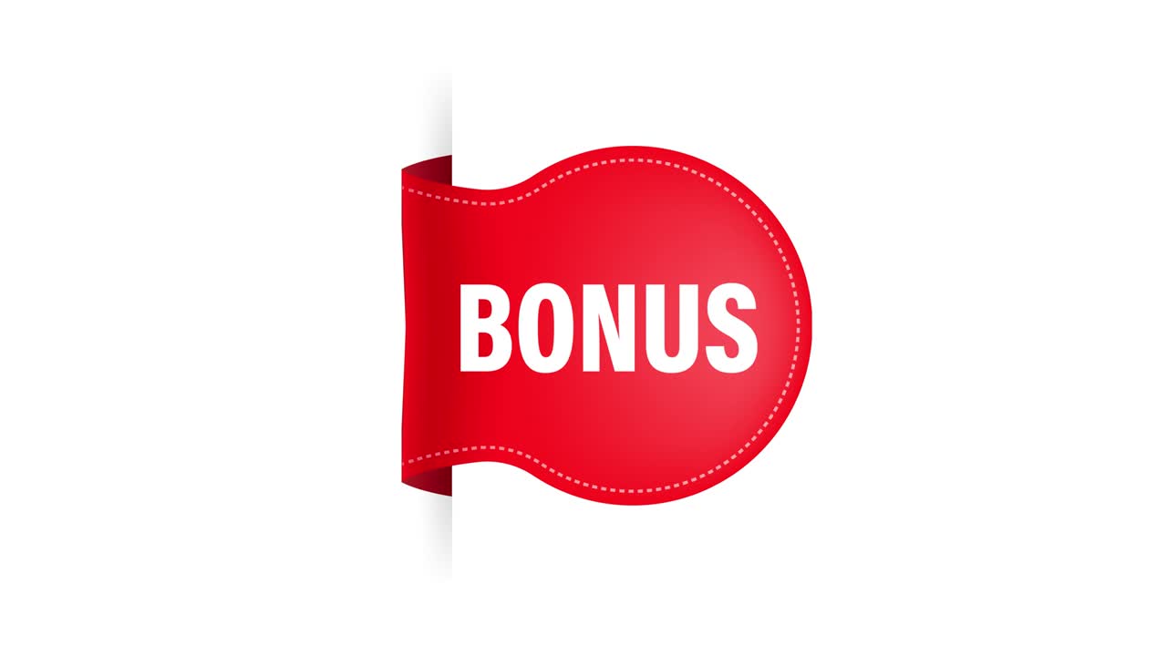 BONUS. Realistisches rotes Band. Produktwerbung. Webdesign. Motion Graphics.