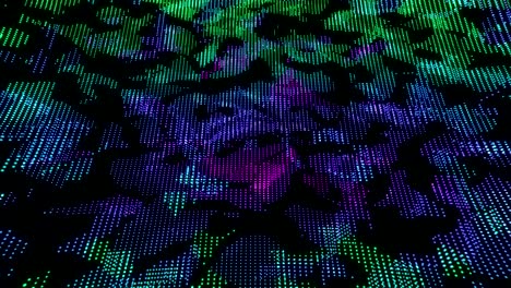 digital dots motion background loop, modern technological style blue