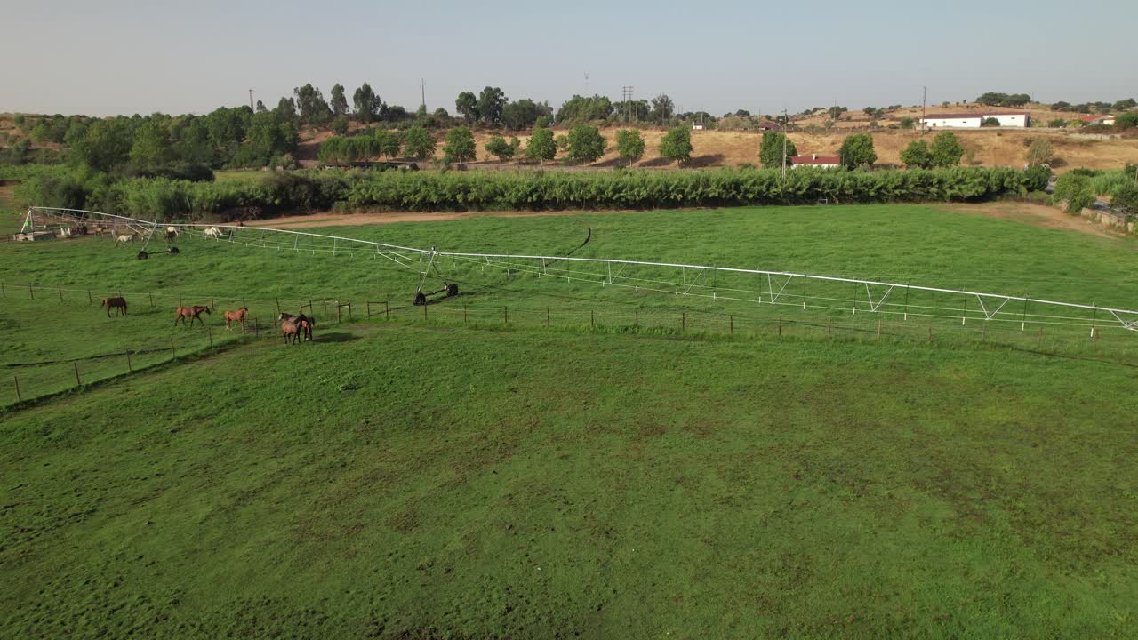 sistema de riego en tierras agrícolas