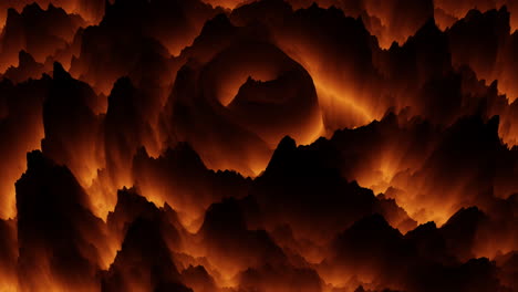 Captivating-digital-rendering-of-volcanic-landscape-with-spiral-pattern