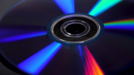 primer plano de un disco dvd