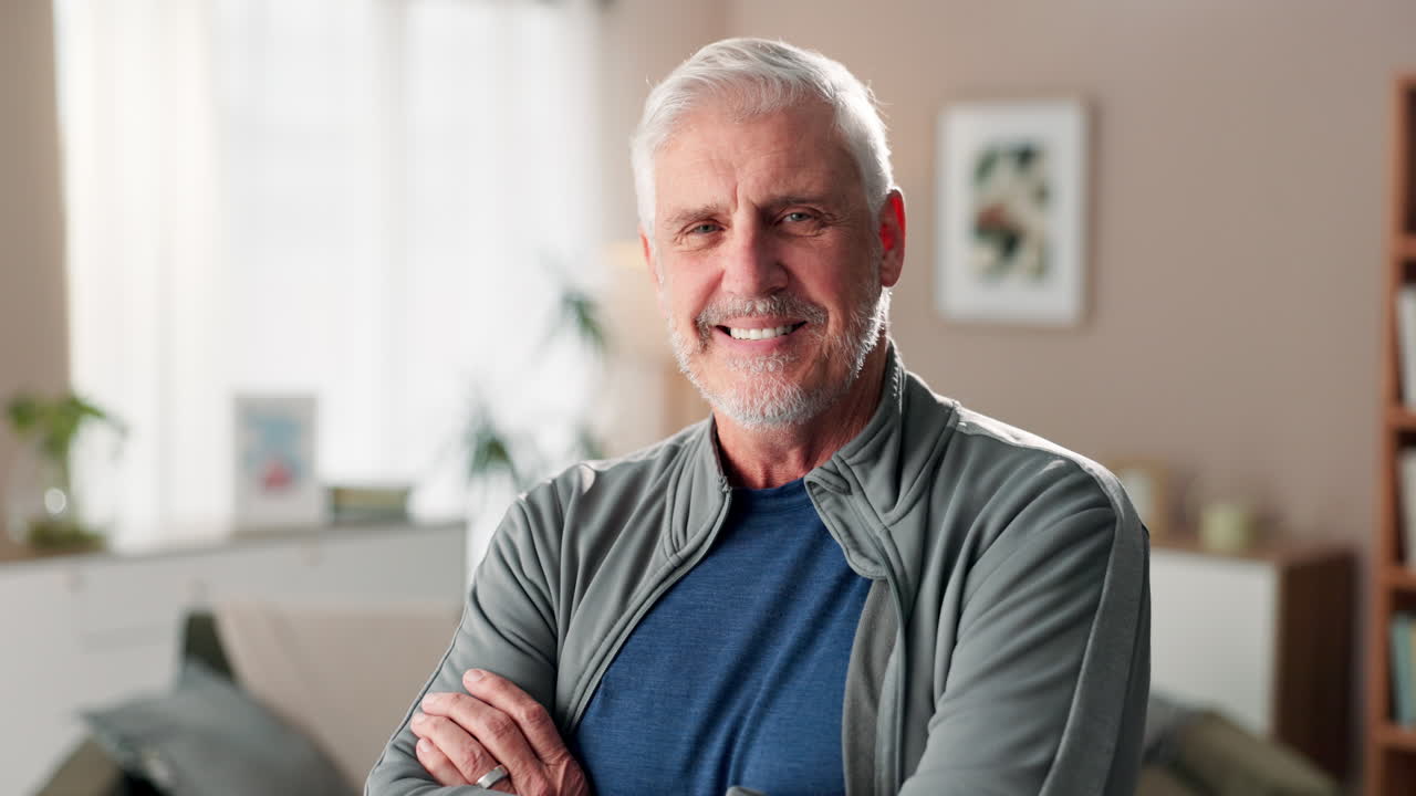 Portrait of a Smiling Older Man