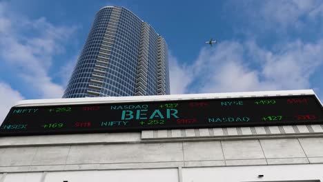 bear stock market board