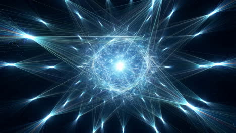 abstract blue light network connection
