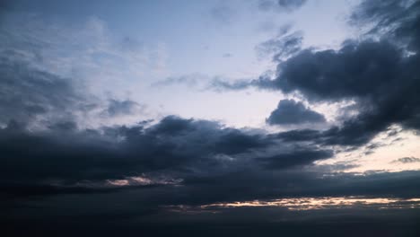 time lapse of a dark dramatic stormy sky